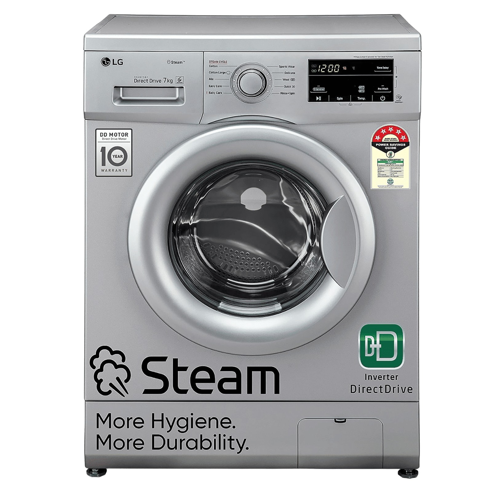 Buy Lg 7 Kg 5 Star Inverter Fully Automatic Front Load Washing Machine Fhm1207sdl In Built 4539